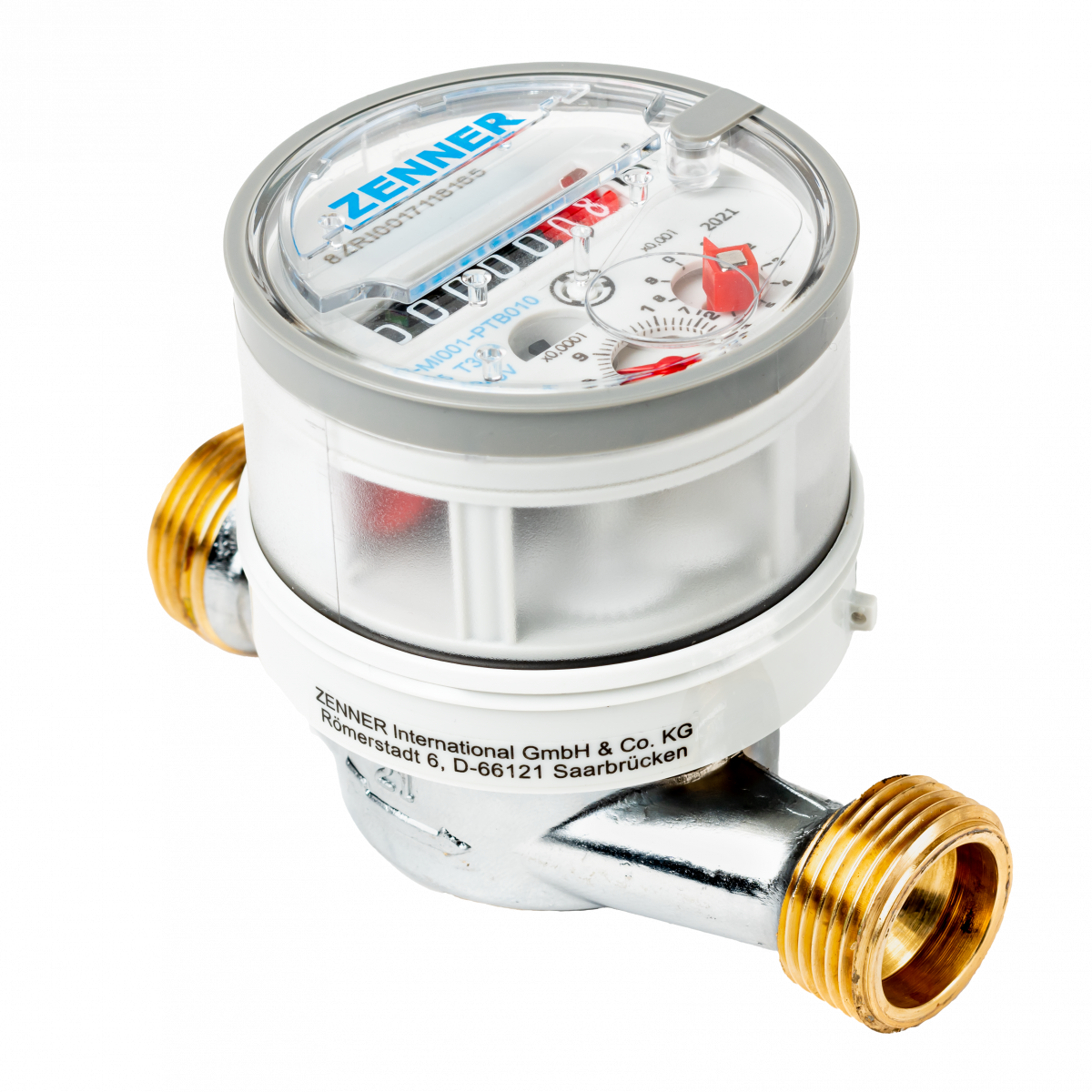 Лічильник холодної води Ду 15 Zenner ETKD без штуцерів під імпульсний датчик Лічильник холодної води Ду 15 Zenner ETKD без штуцерів під імпульсний датчик
