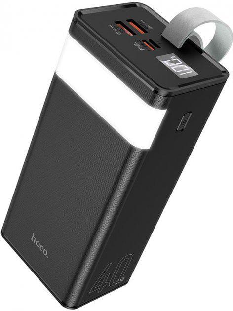 Повербанк Hoco J86 40000 mAh PD/QC 22,5 W с фонарем Black