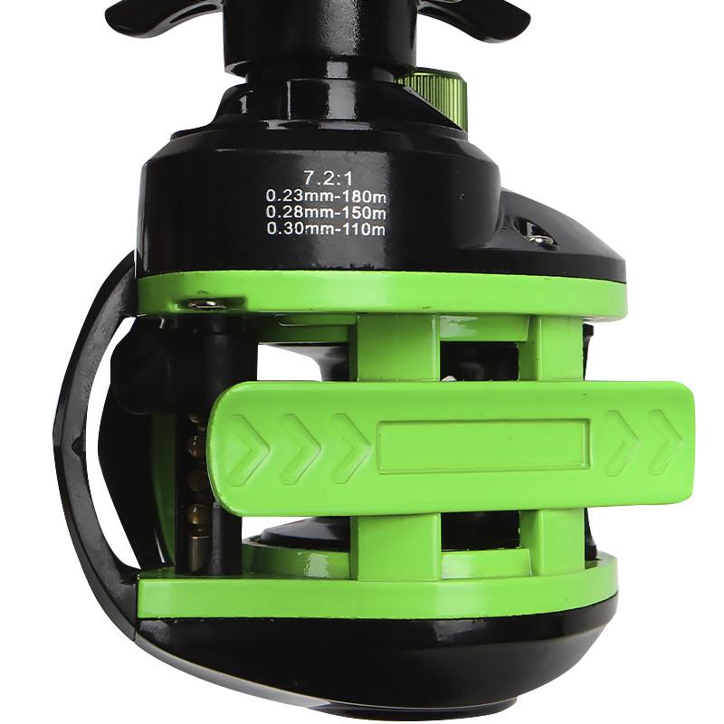 Катушка мультипликаторная Yumoshi AK 201 Left Black/Green (2584707013) - фото 3 Катушка мультипликаторная Yumoshi AK 201 Left Black/Green (2584707013) - фото 3