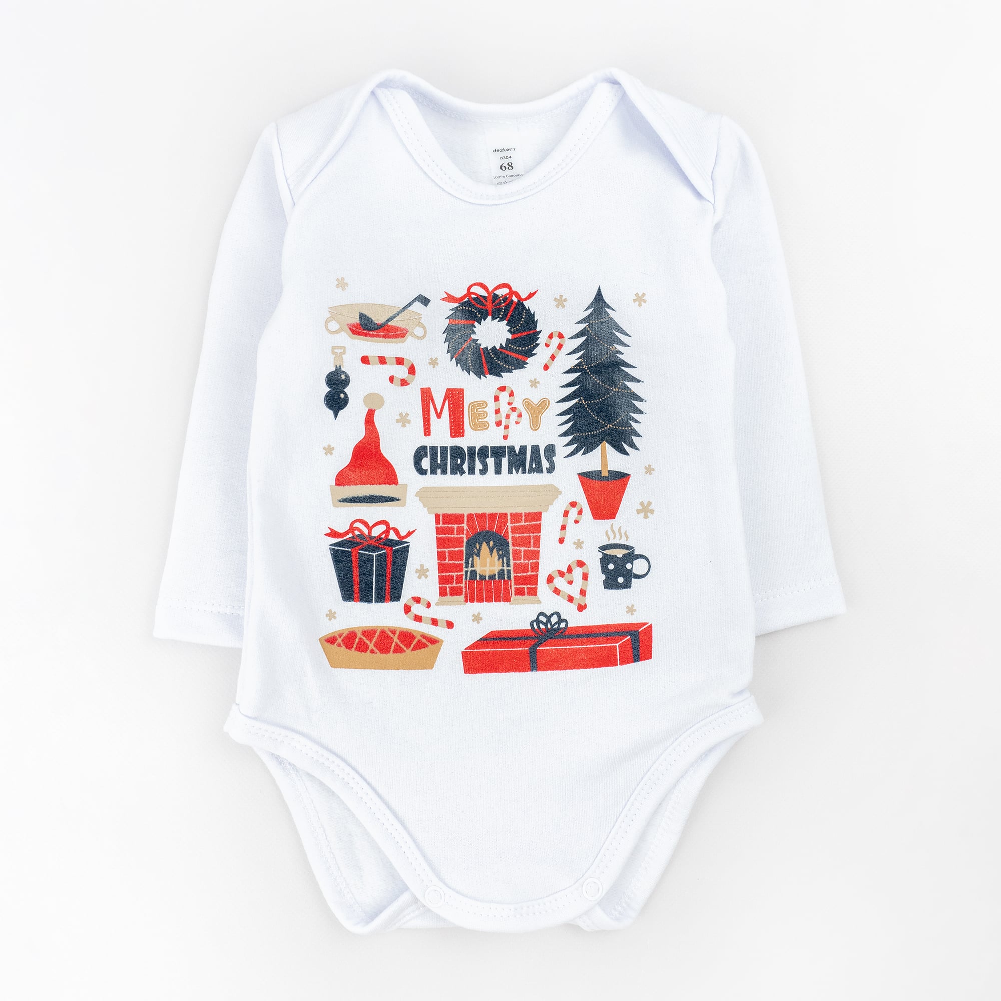 Боди для ребенка Dexter's christmas mood с начесом 80 см Разноцветный (675aa07439cd2a430a72a64b) Боди для ребенка Dexter's christmas mood с начесом 80 см Разноцветный (675aa07439cd2a430a72a64b)