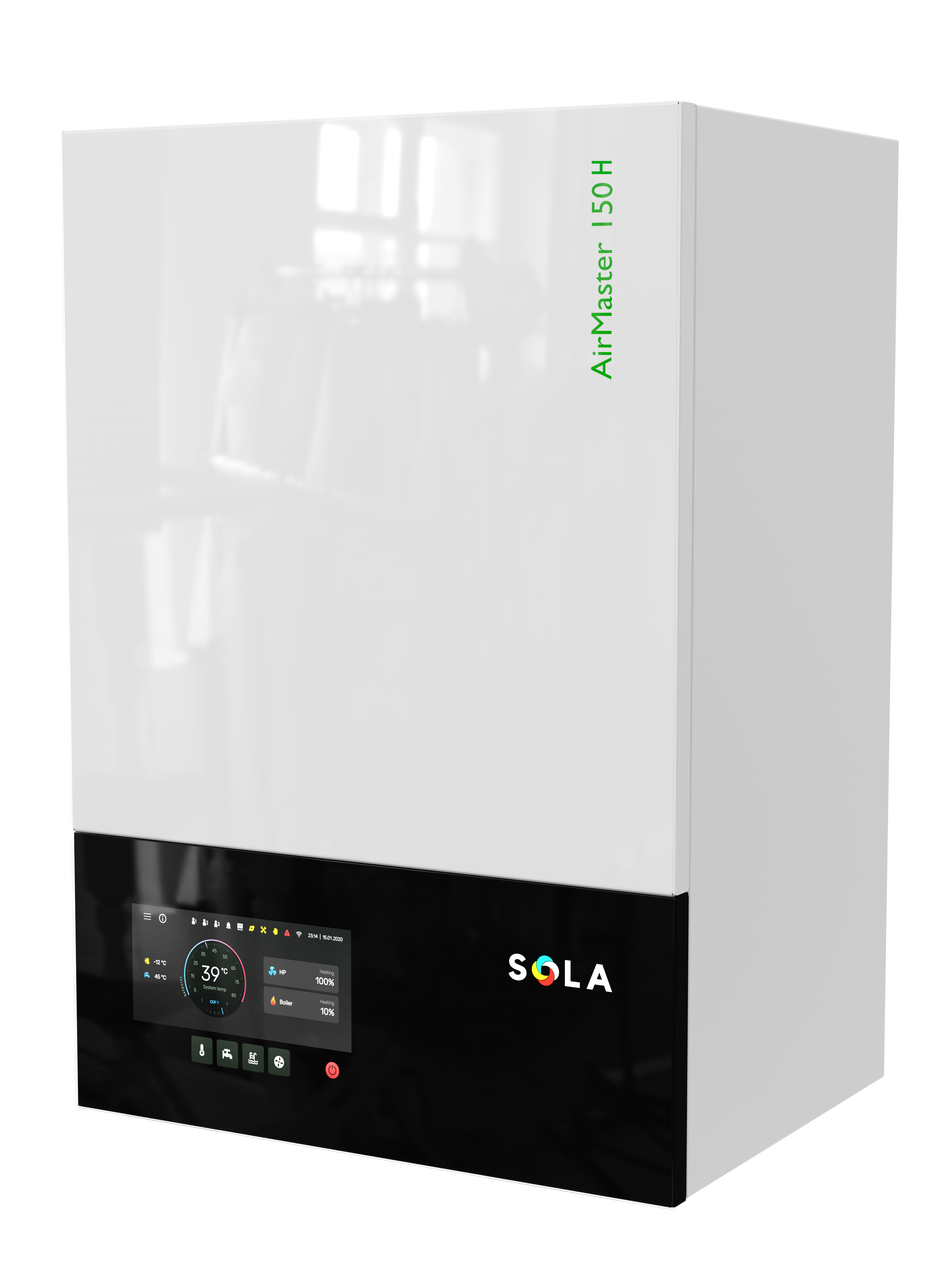 Тепловой насос SOLA AirMaster 150H 6 kWt 1 Phase 230V/50Hz предназначен для гибридной работы с газовым котлом (AWM1502.H00.XS06.A00.C11)