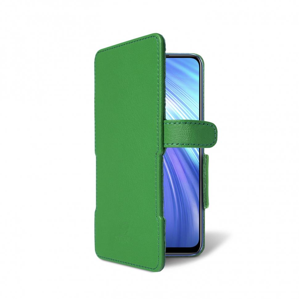 Чехол книжка Stenk Prime для Realme 6 Зеленый (65493)