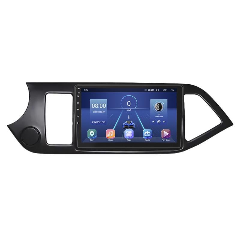 Автомагнитола штатная Lesko для Kia Picanto II 2011-2015 9" 4/32Gb 4G Wi-Fi GPS Top MOB