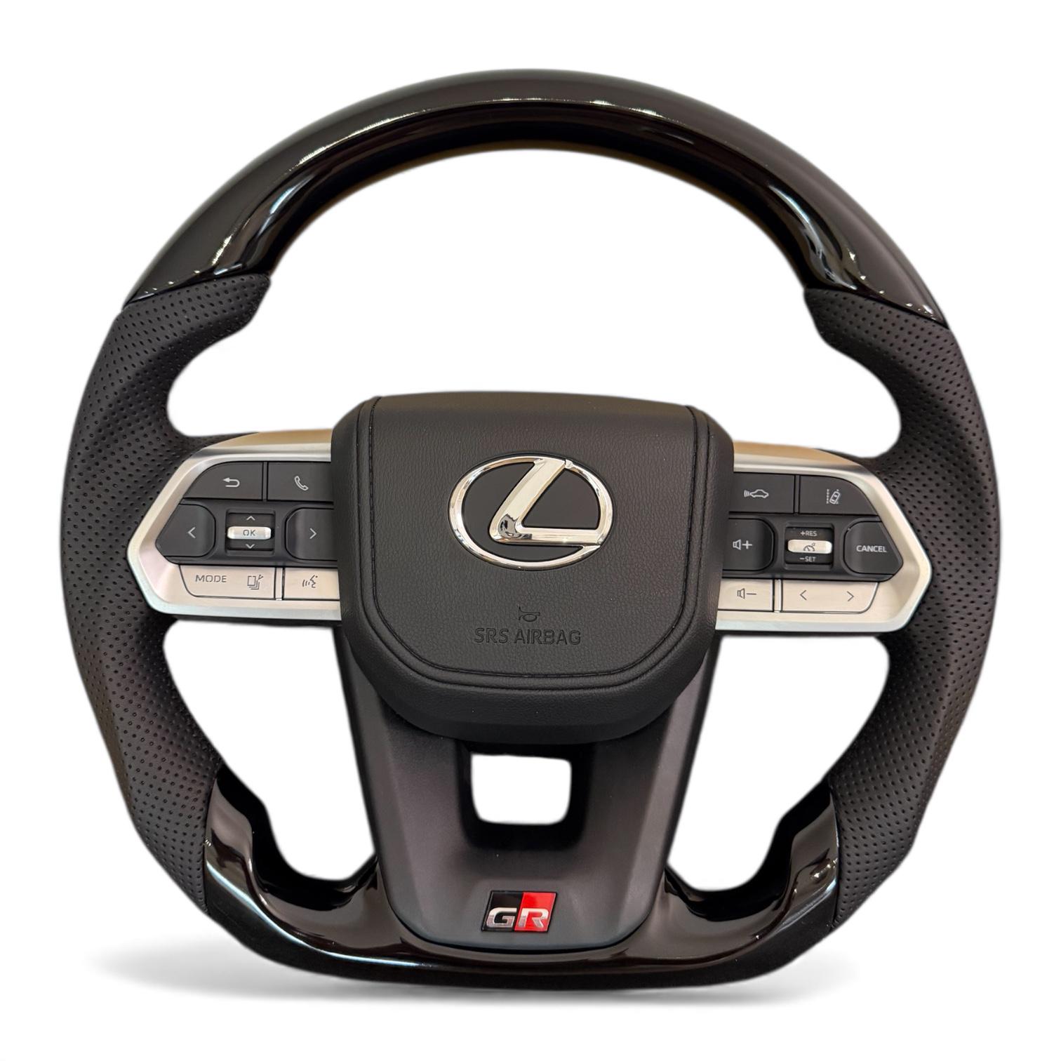 Кермо анатомічне для Lexus LX470/GX470 з логотипом та кнопками GR рояльний лак в сборі Хром (31845565) Кермо анатомічне для Lexus LX470/GX470 з логотипом та кнопками GR рояльний лак в сборі Хром (31845565)