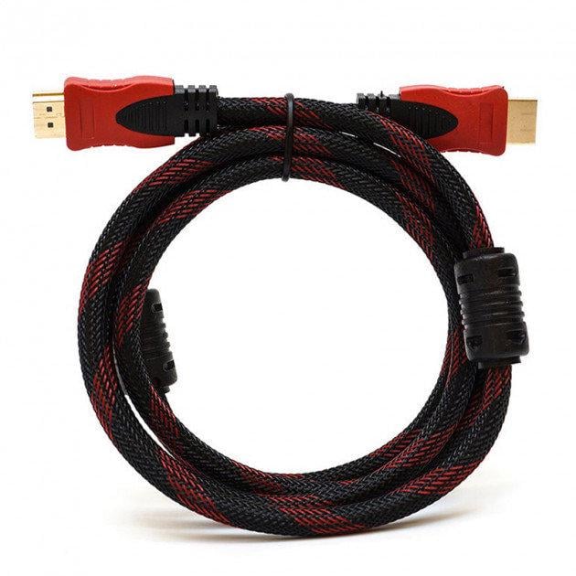 Кабель усиленный HDMI - HDMI в оплетке v 1,4 UKC 5 м (817630527)