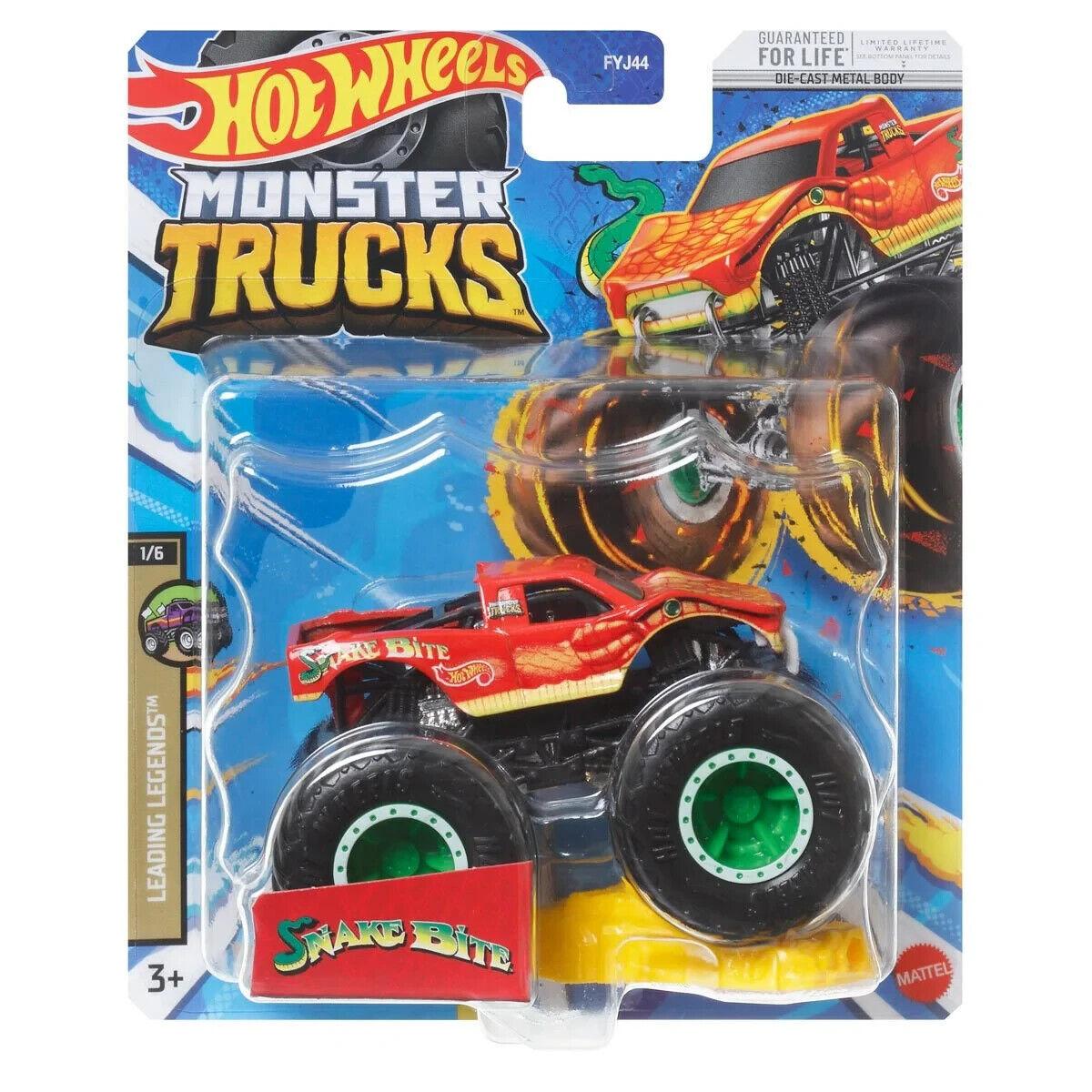 Машинка-внедорожник Hot Wheels Monster Trucks Snake Bite (FYJ44/HNW19)