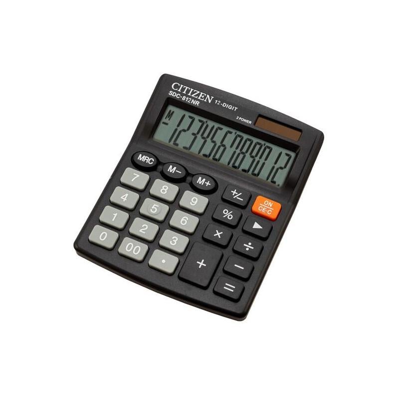 Калькулятор компактный настольный Citizen SDC-812NR Калькулятор компактный настольный Citizen SDC-812NR