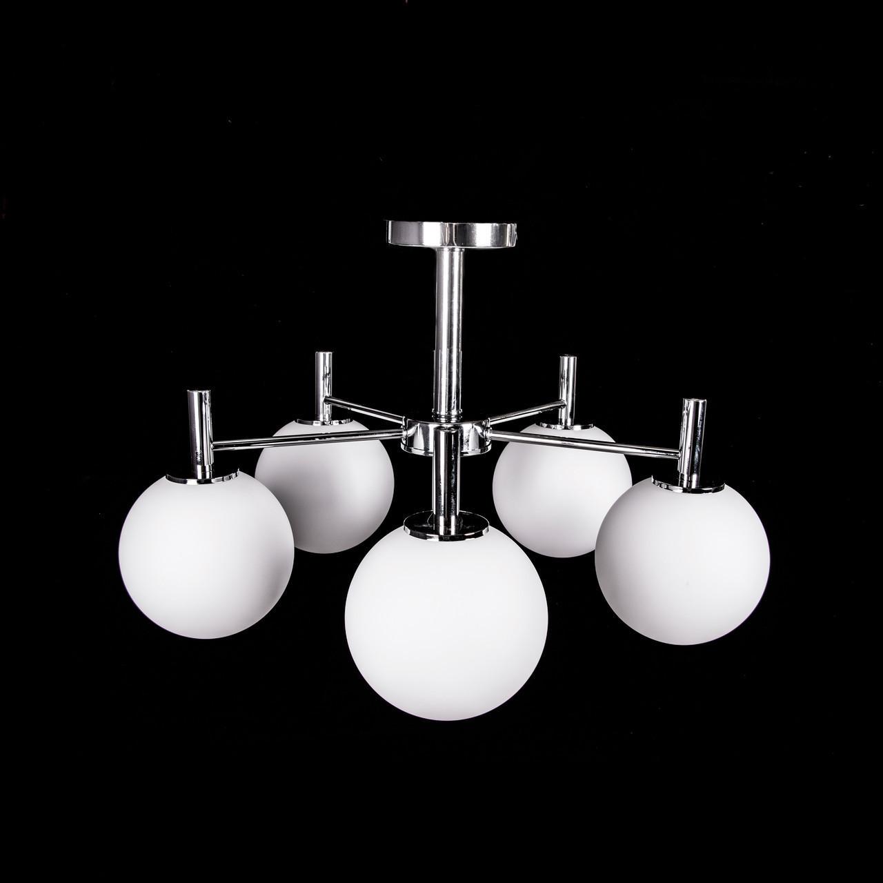 Люстра потолочная Прометей Лофт P9-N2888/5 Хром - фото 3