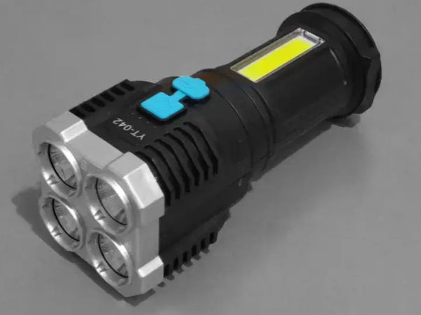 Фонарь ручной на аккумуляторе yt-81042 с боковой панелью (KG-4575)