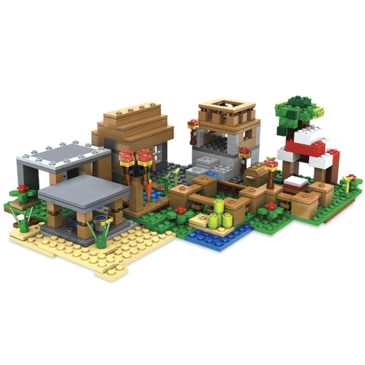 Конструктор My World Поселок 539 деталей (SJ8802) - фото 1 Конструктор My World Поселок 539 деталей (SJ8802) - фото 1