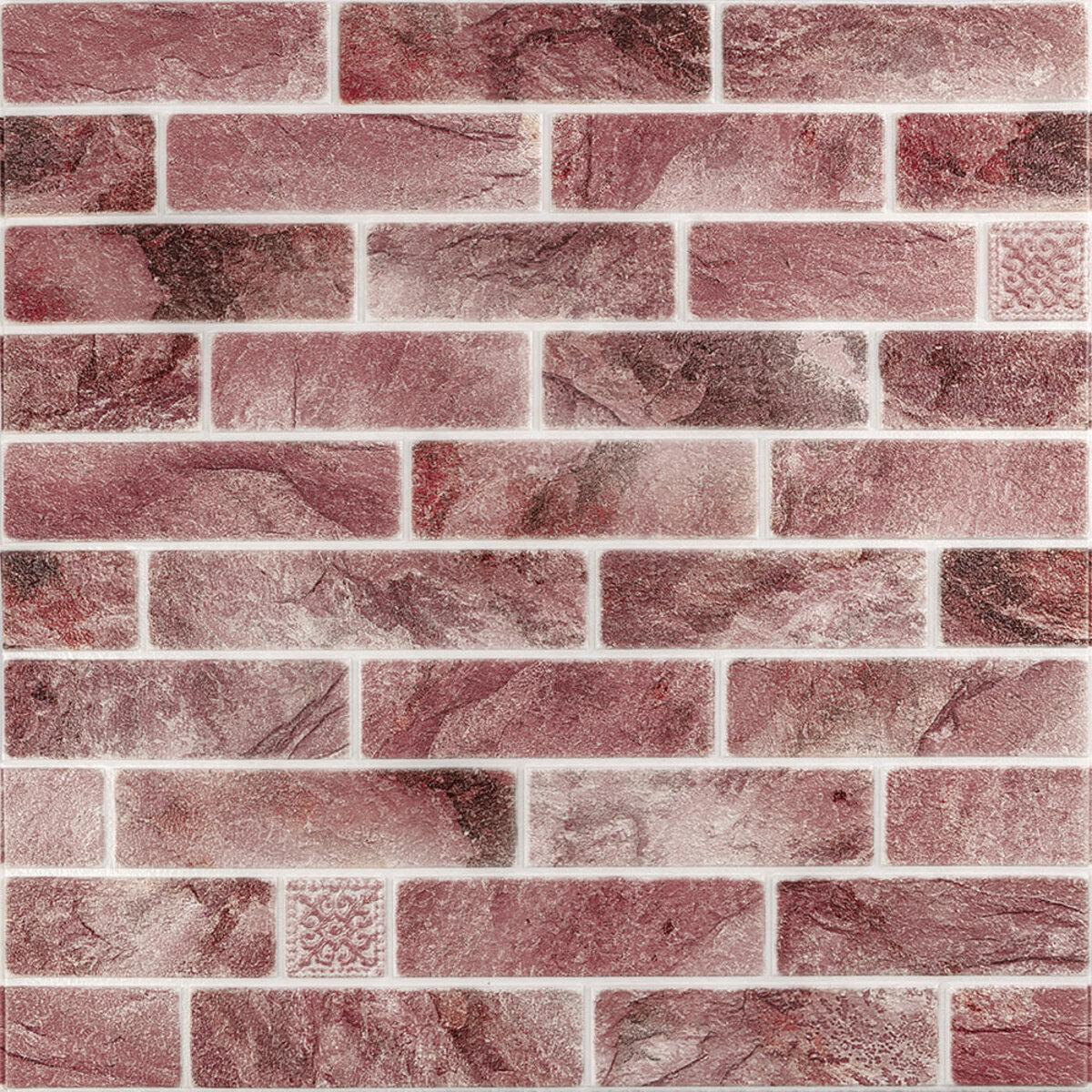 3D-панель стеновая клинкер 680х680х4 мм Розовая глина (SW-00002005)