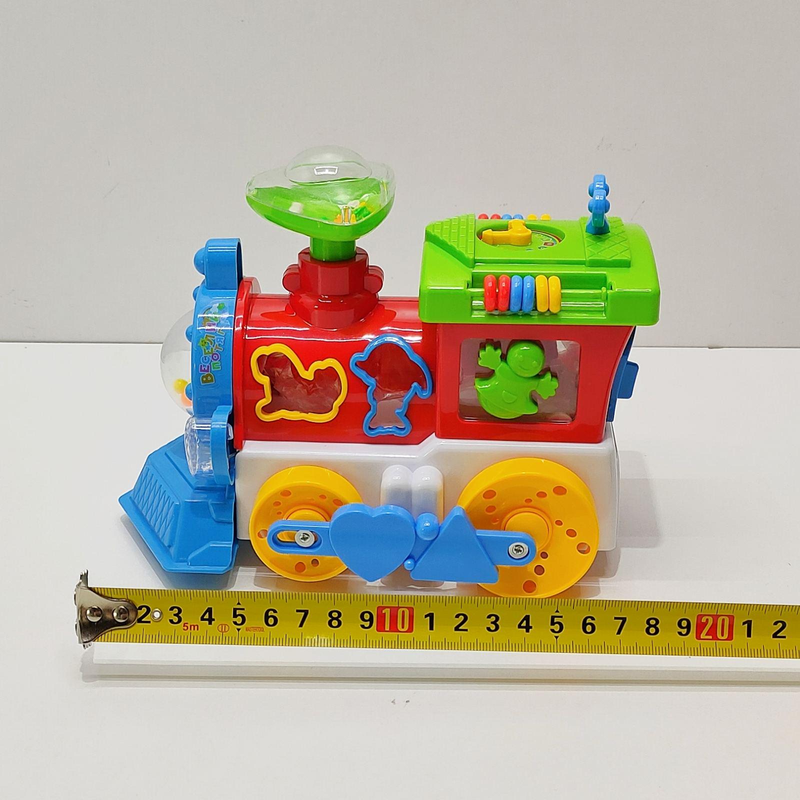 Паровоз розвиваючий TK Group на батарейках пищалка на трубі/підсвічування українське озвучування Червоно-зелений (93866) - фото 7 Паровоз розвиваючий TK Group на батарейках пищалка на трубі/підсвічування українське озвучування Червоно-зелений (93866) - фото 7