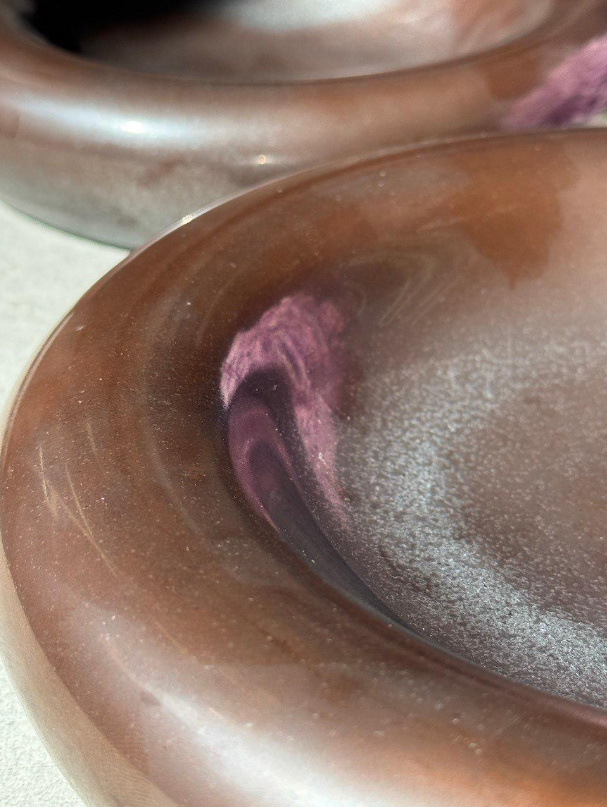 Тарілка Кам'яне коло 24 см Коричневий (OS-101-0503) - фото 2