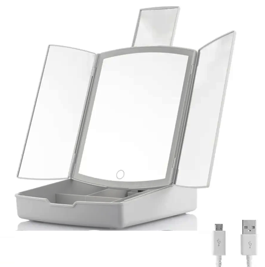 Дзеркало LED MA-17 з відсіком для косметики (25669190)