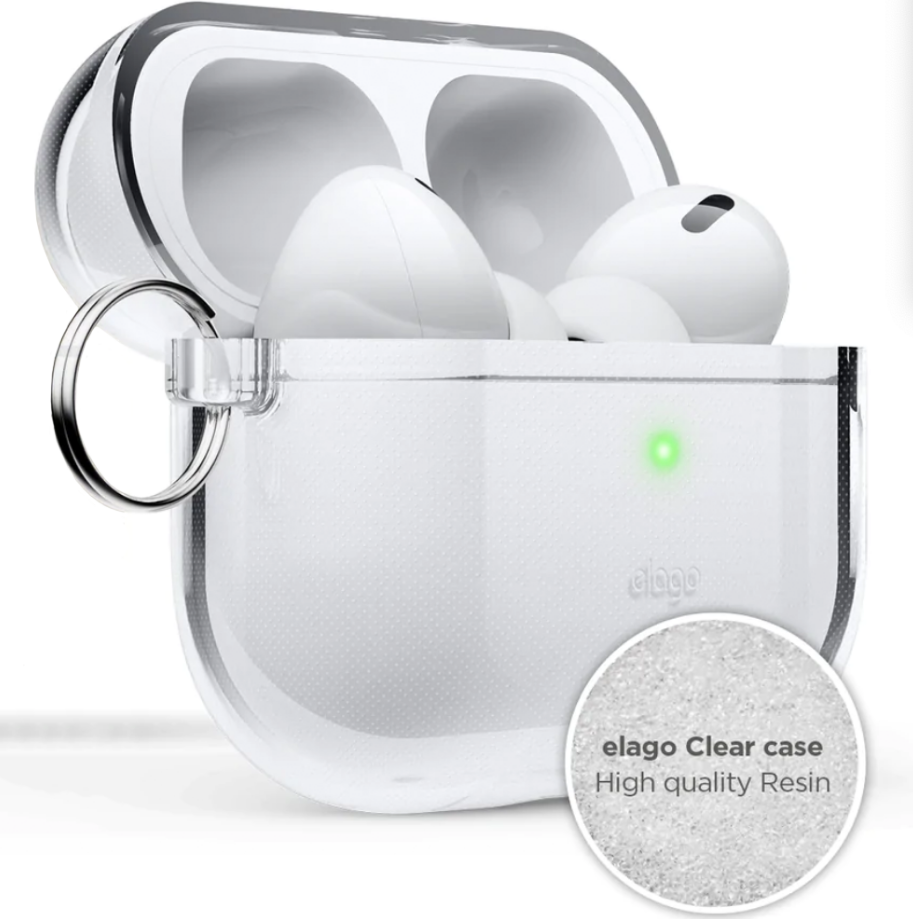 Чехол для наушников Elago Clear Hang Case for Airpods Pro 2nd Gen с карабином (217595062) - фото 3