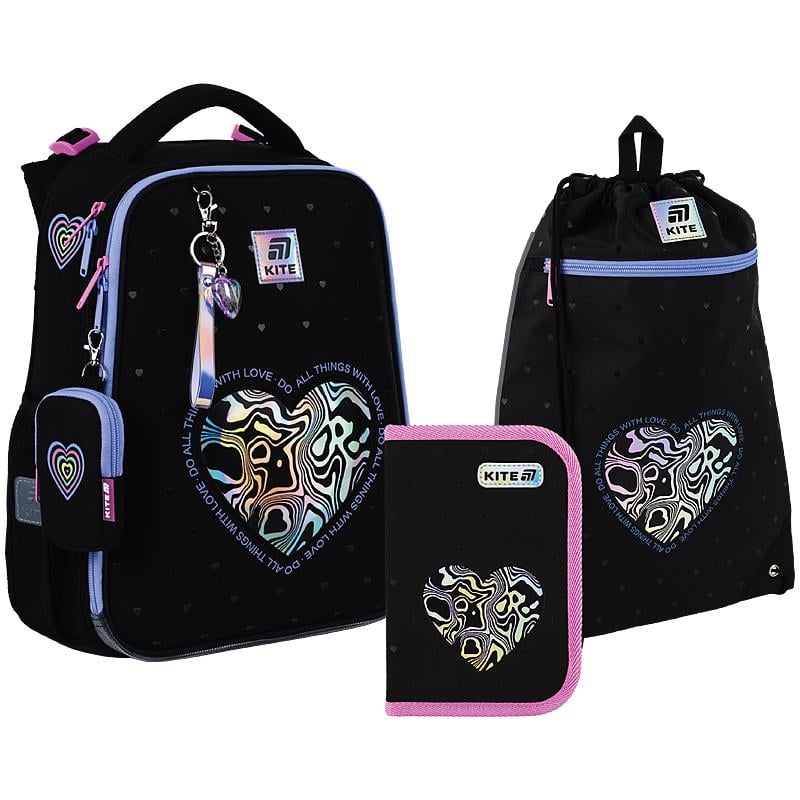 Школьный набор KITE Education Love is SET_K25-531M-2 рюкзак/пенал/сумка