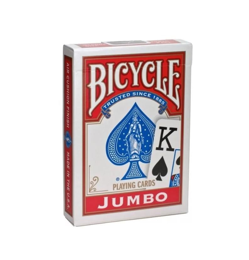 Карты игральные BICYCLE Rider Back International Jumbo Index Красный (8585053830968) Карты игральные BICYCLE Rider Back International Jumbo Index Красный (8585053830968)