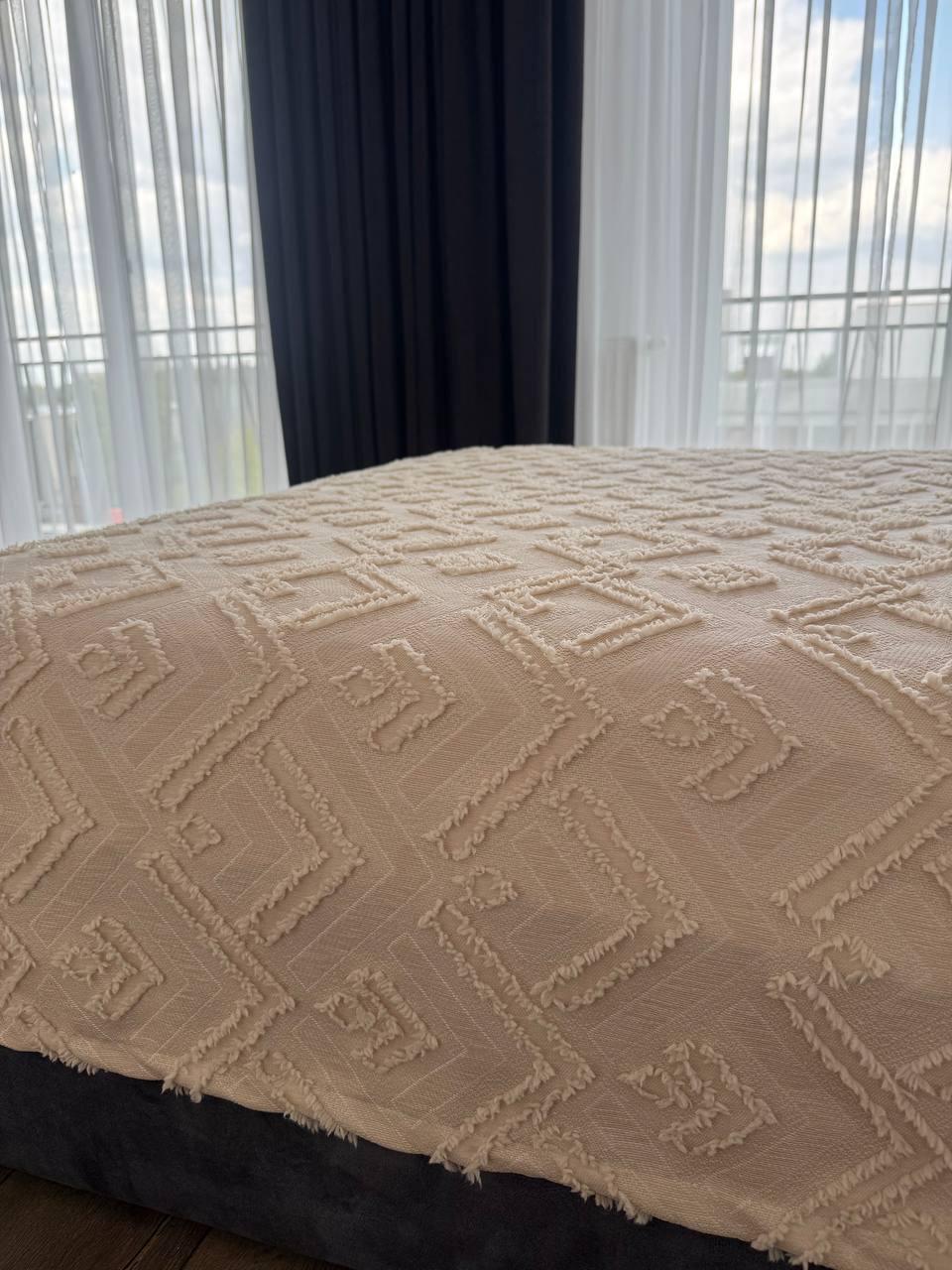 Покривало Бйорк 240x250 см Бежевий (23743-4-240x250cm) - фото 4