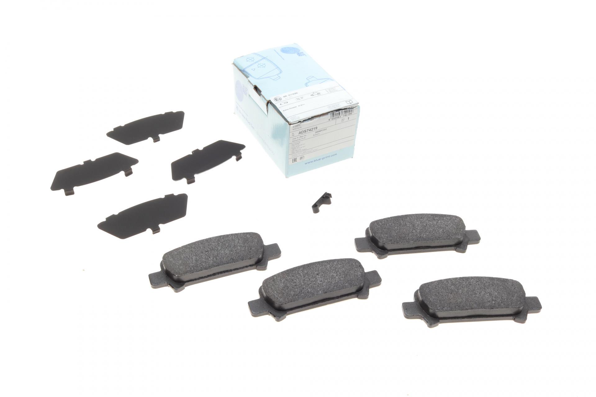 Колодки тормозные задние BLUE PRINT для Subaru Impreza/Outback/Forester 95- (ADS74219)