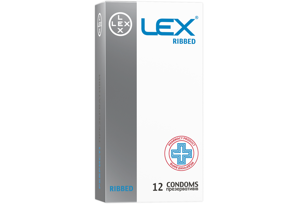 Презервативы LEX Ribbed ребристые 12 шт (CO000396)