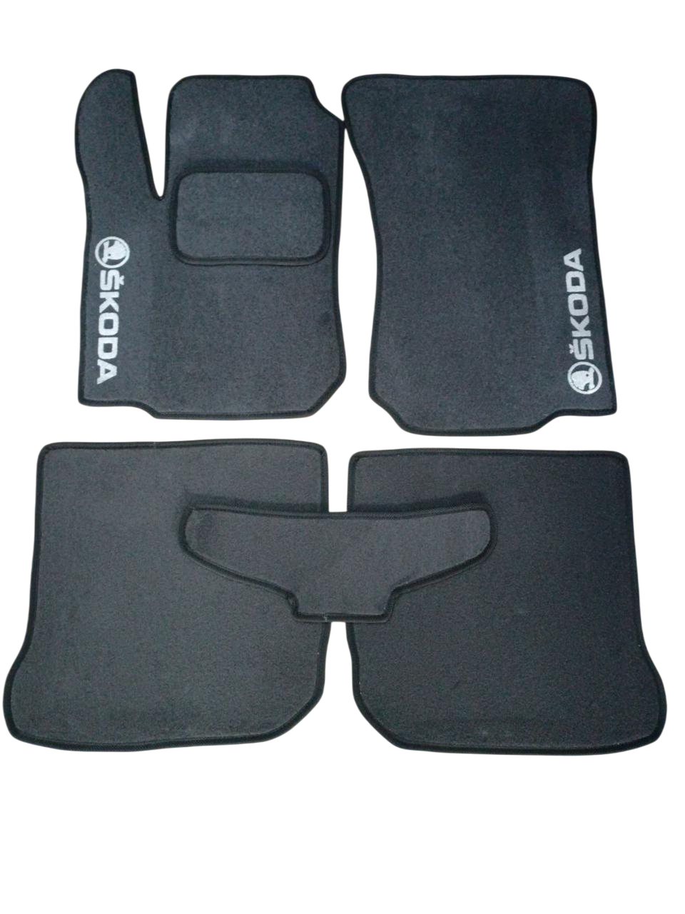Коврики автомобильные ворсовые в салон для Skoda Octavia A5 2004-2013 А5 5 шт. Черный (BLCCR1561)
