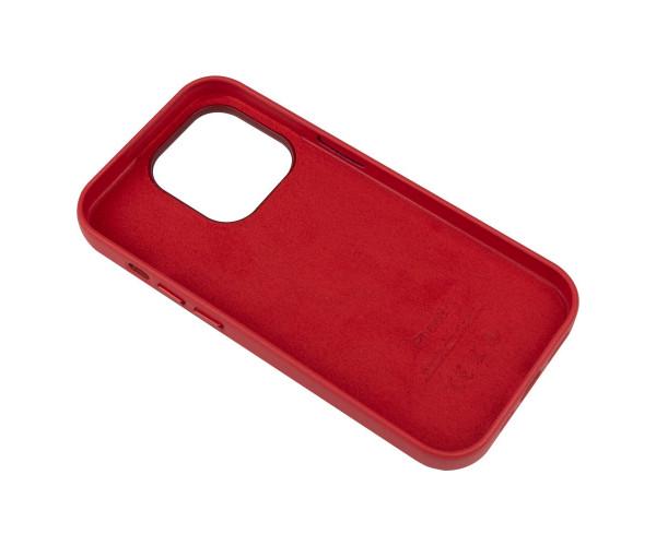 Чохол-накладка Leather Case для Apple iPhone 14 Pro Crimson - фото 3