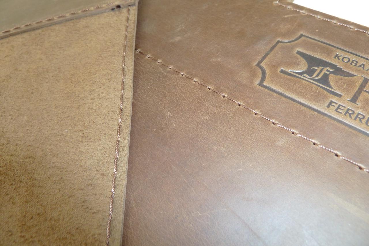 Сумка для дров из натуральной кожи - фото 4