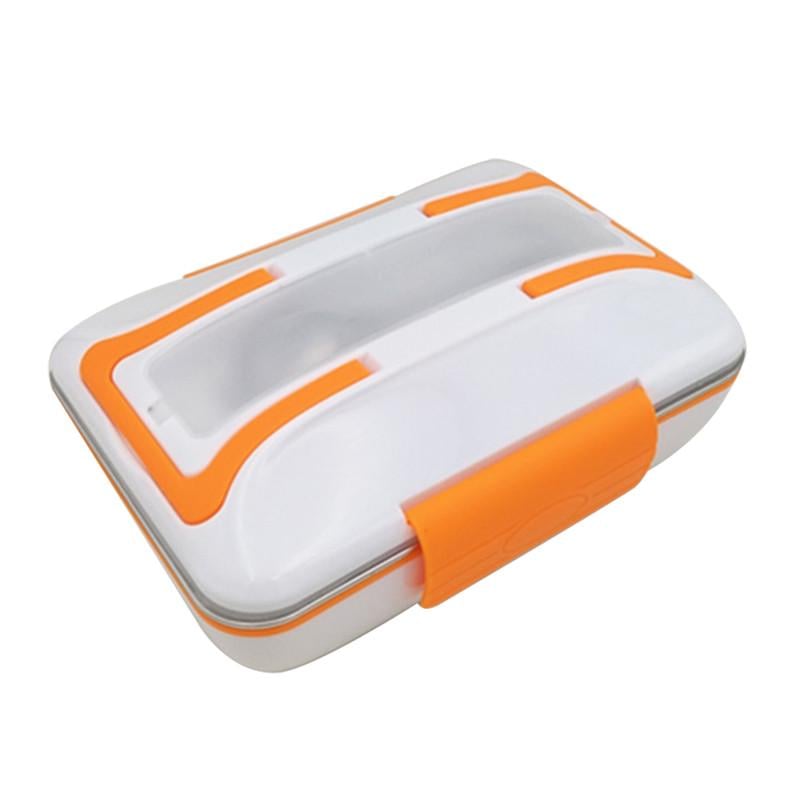 Ланч-бокс SUNROZ Electronic Lunchbox II с подогревом 220 0,82 л Белый-Оранжевый (SUN5595)