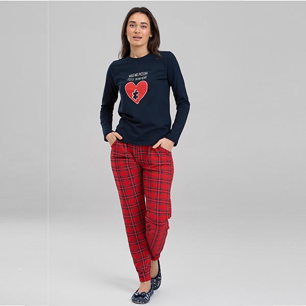 Піжама жіноча штани/джемпер L (12468)