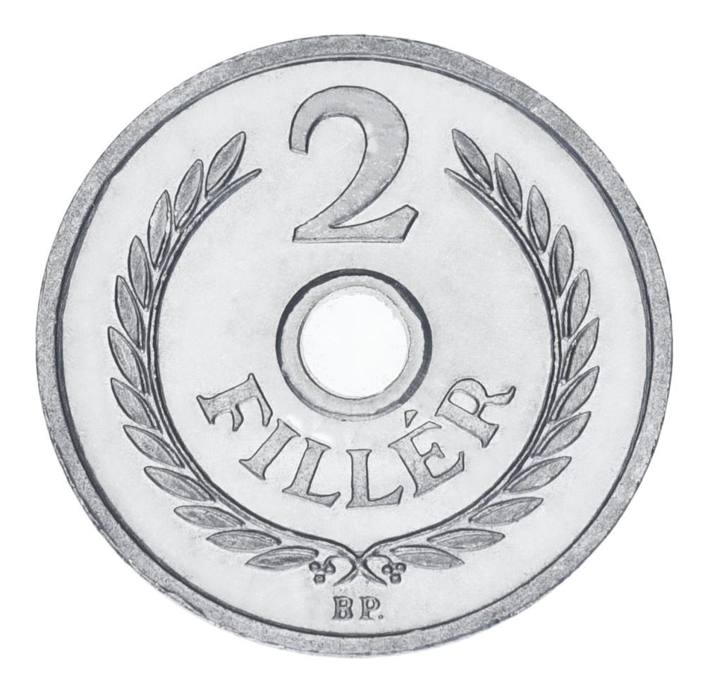 Коллекционная монета Венгрия 2 филера 1973 UNC (М20608)