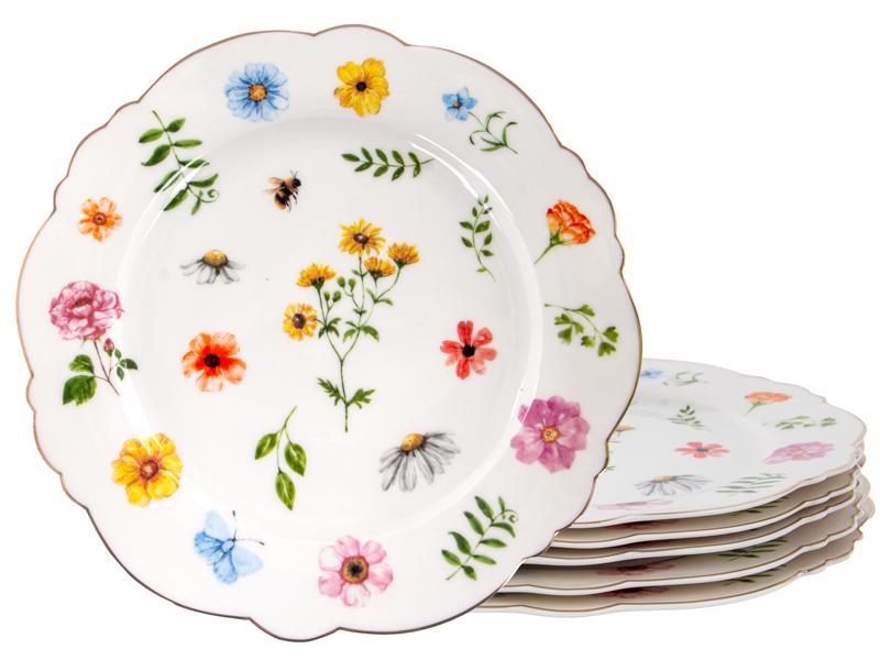 Набор из 6-и фарфоровых тарелок Lefard Blossom 21 см (922-083)