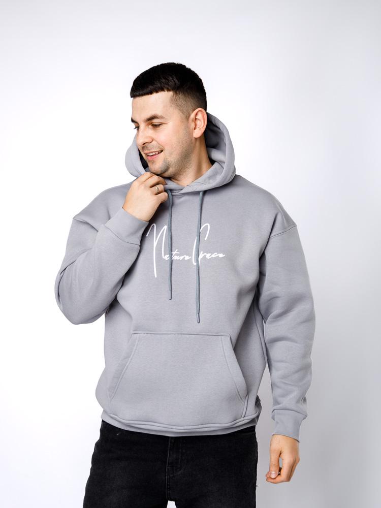 Худі чоловіче ЦБ-00233120 р. 50 Сірий (SKT000940674) - фото 1 Худі чоловіче ЦБ-00233120 р. 50 Сірий (SKT000940674) - фото 1