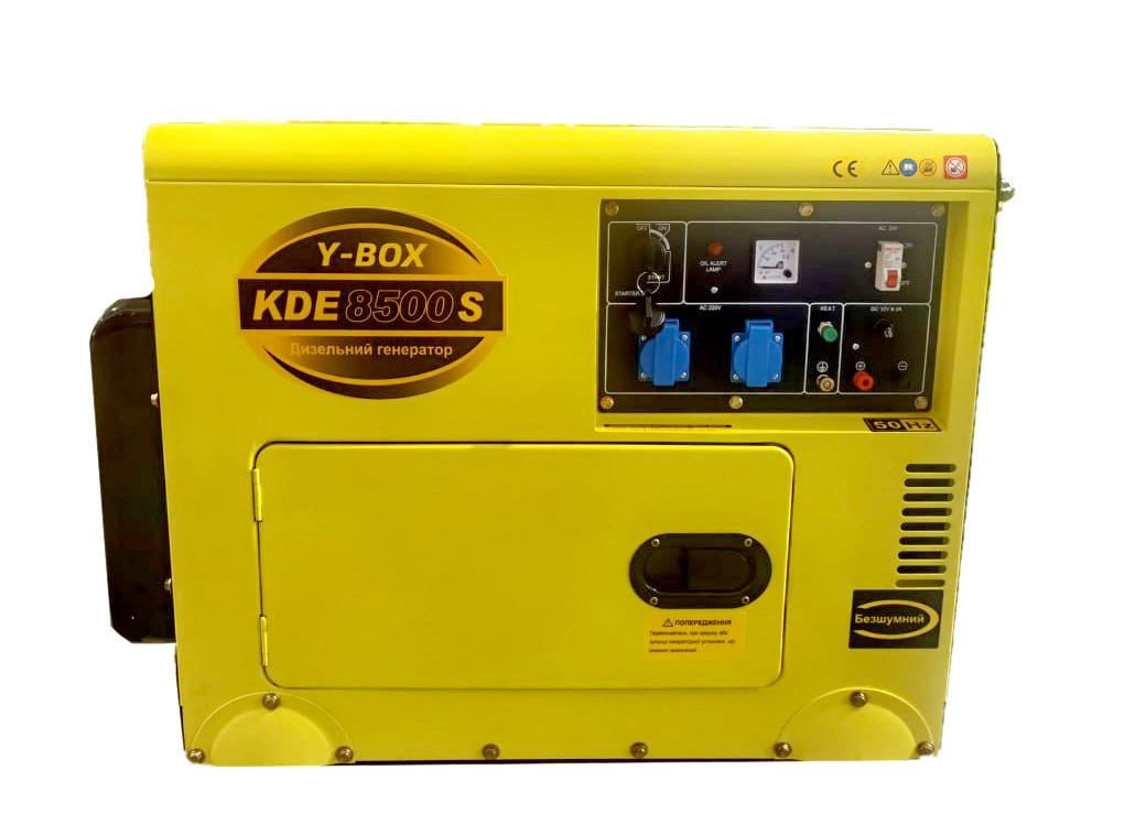 Генератор дизельный Y-BOX KDE8500S 6 KW однофазный/со свечкой накаливания