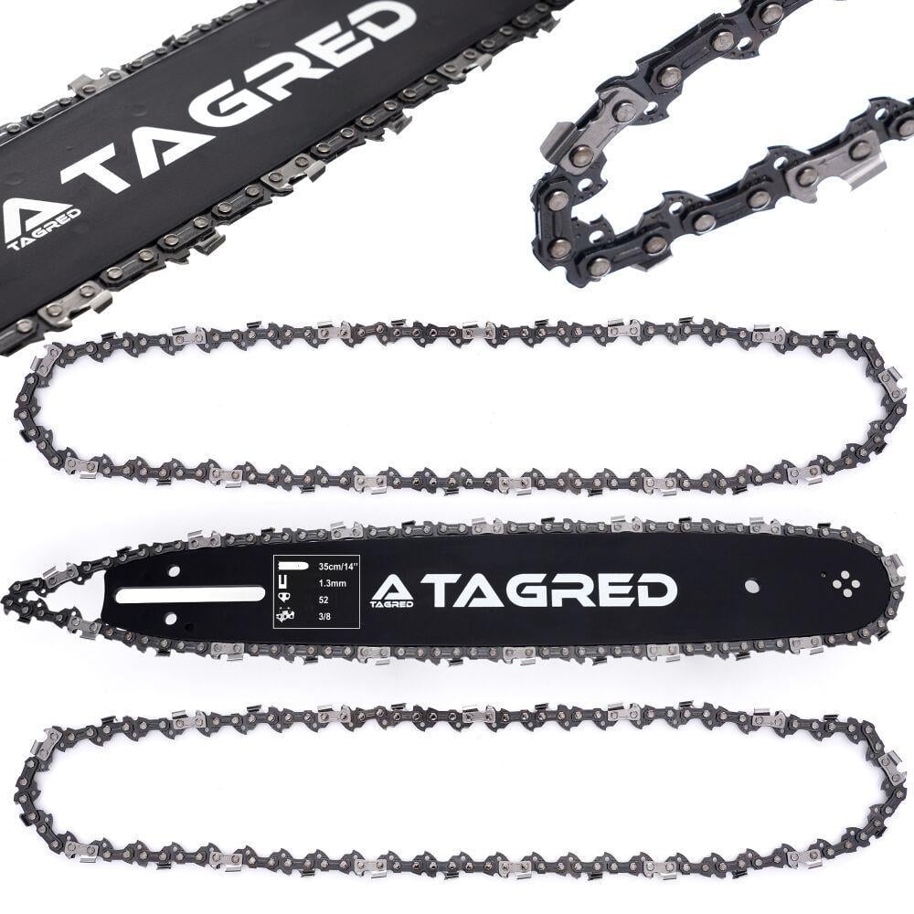 Комплект шини та 2 ланцюгів для бензопили TAGRED TA1151 14" 35 см - фото 2 Комплект шини та 2 ланцюгів для бензопили TAGRED TA1151 14" 35 см - фото 2