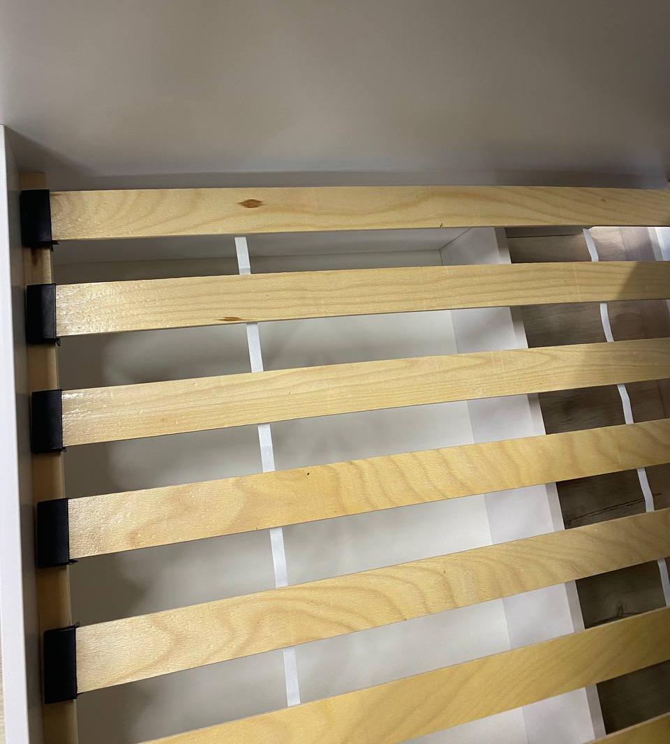 Кровать детская односпальная Lion Л-7 с ящиками и ламелями 90x200 см Нимфея альба (LION-041005) - фото 10