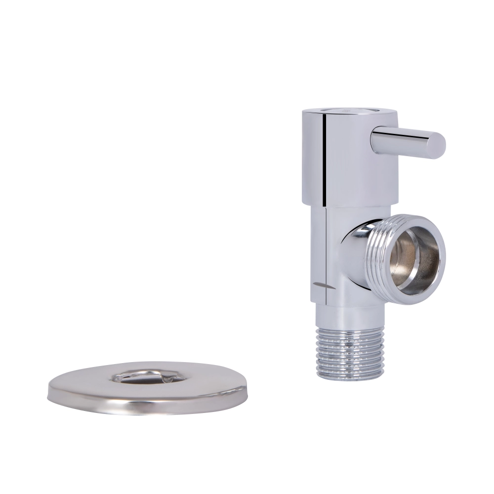 Кран кутовий Thermo Alliance Standart 1/2"Зх3/4"З керамічна букса ручка-паличка для приладів Хром (SD00053530) - фото 6