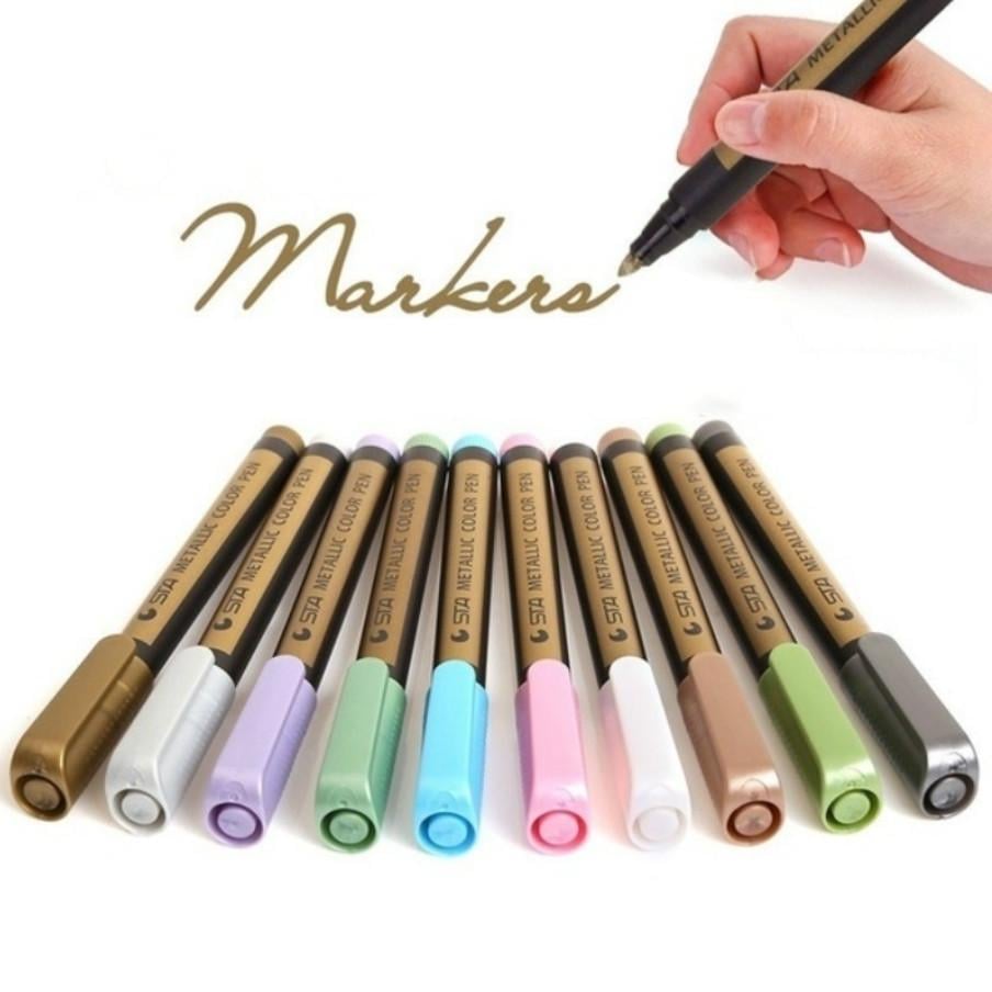 Набір маркерів для малювання Металік 10 шт. - фото 2 Набір маркерів для малювання Металік 10 шт. - фото 2