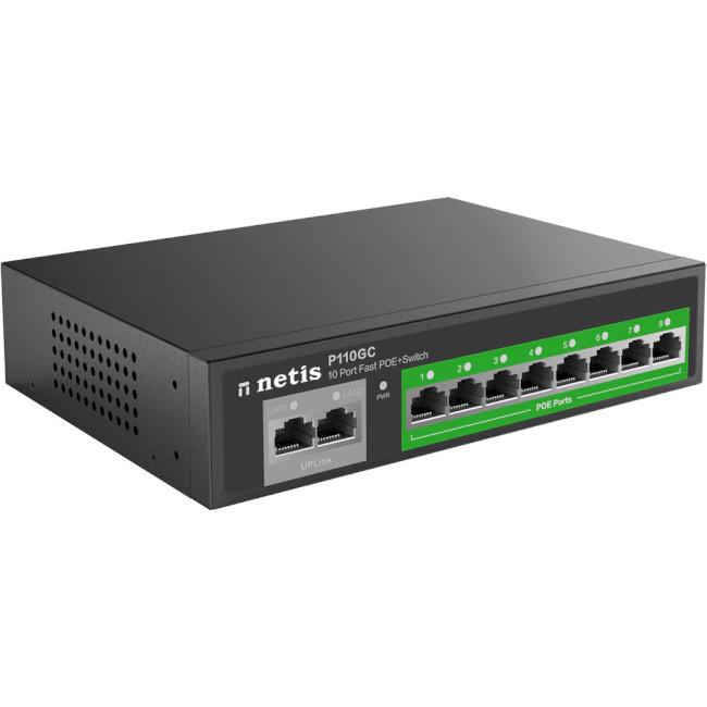 Комутатор Netis P110GC некерований 10хGigabit Ethernet Чорний (21027984) - фото 2