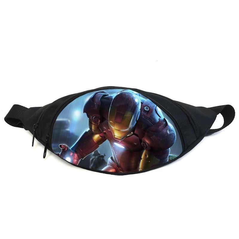 Поясная сумка-бананка Cappuccino Toys Железный человек GB-Ironman 02 Черный (2399979975)