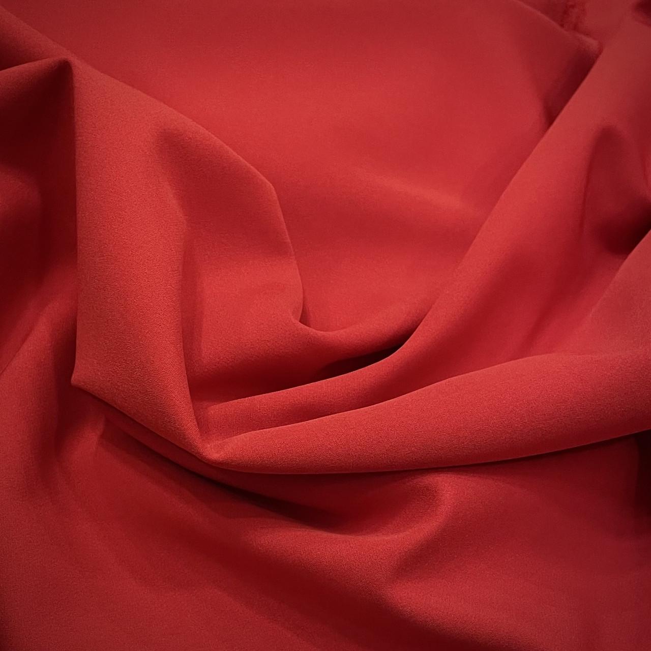 Ткань костюмная креп Барби Красный (24479319) - фото 2 Ткань костюмная креп Барби Красный (24479319) - фото 2