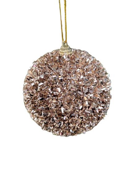 Шарик на елку BonaDi 8 см Золотой