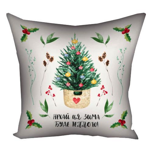 Подушка с принтом Presentville "Нехай ця зима буде теплою" 30x30 см (3P_23NY038) Подушка с принтом Presentville "Нехай ця зима буде теплою" 30x30 см (3P_23NY038)
