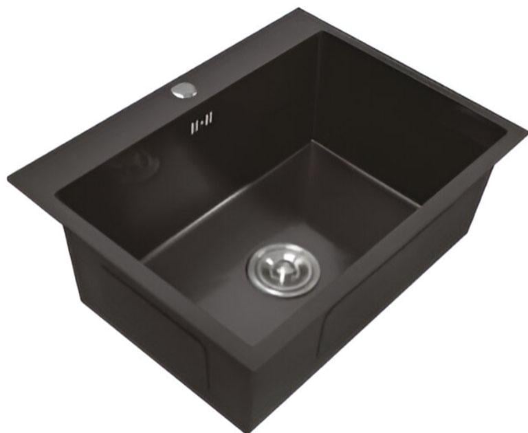 Мойка для кухни Luminex LX6545 нержавеющая сталь 3/1 мм 650х450х210 мм Черный (EA-LX6545-3/1-210B)