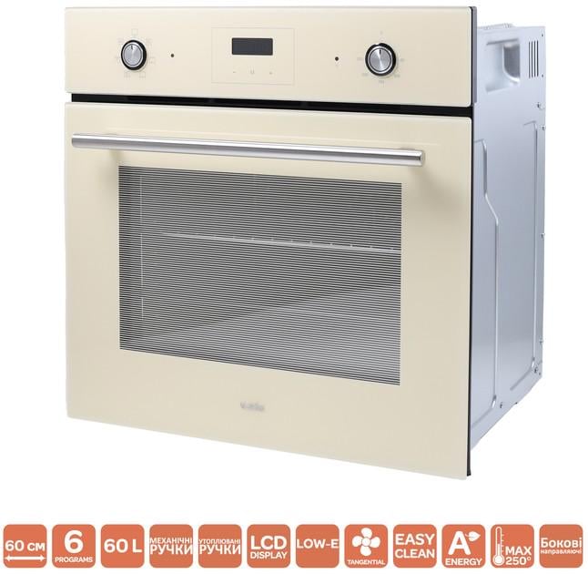 Духовой шкаф электрический Ventolux EO60TC-6P IVG (11149) - фото 2 Духовой шкаф электрический Ventolux EO60TC-6P IVG (11149) - фото 2