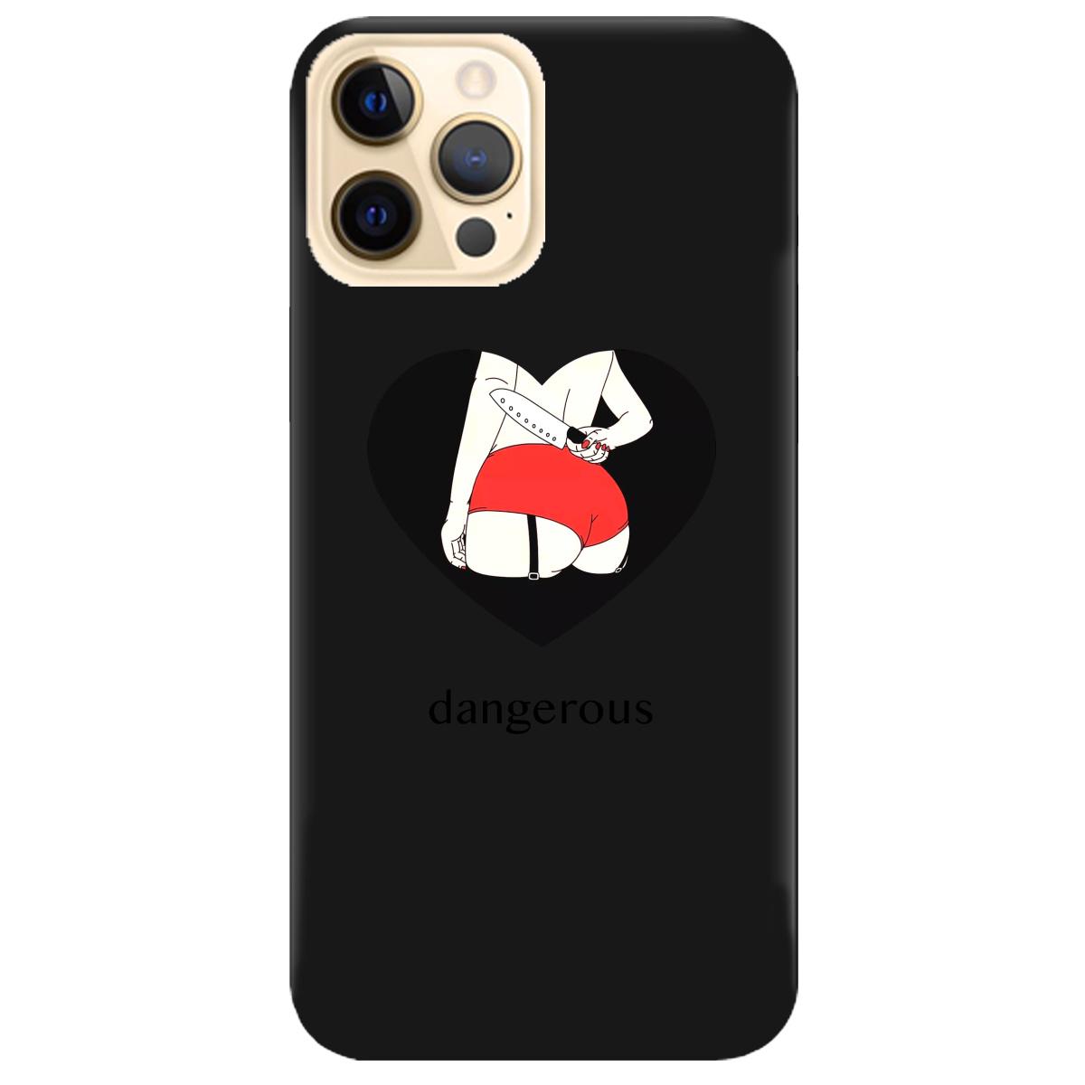 Силиконовый чехол Zorrov для Apple iPhone 12 Pro - Dangerous (14080050222087332)