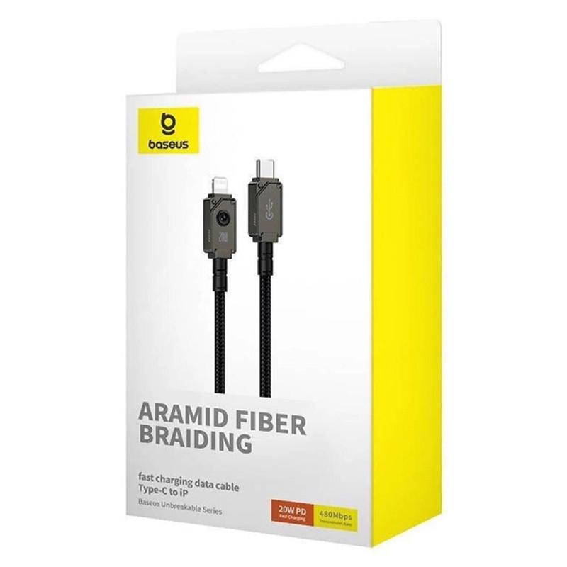 Дата-кабель BASEUS Unbreakable Series Fast Charging Type-C to Lightning 20 W 1 м Cluster Black (P10355803111-0) - фото 6