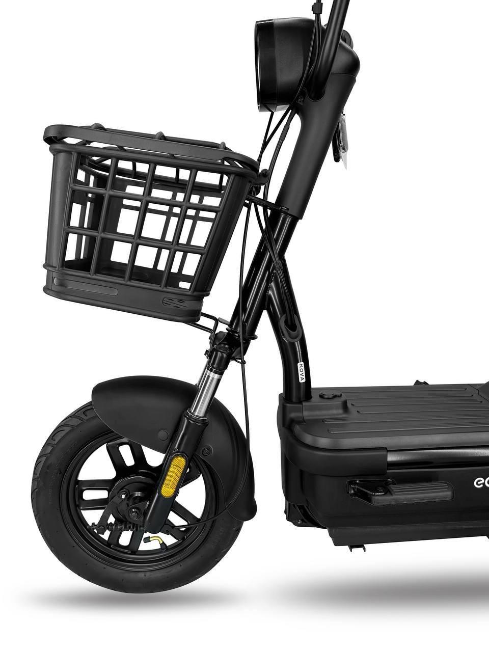 Електроскутер ECOBIKE Nova 15 Ah 48V 500W Чорний - фото 6