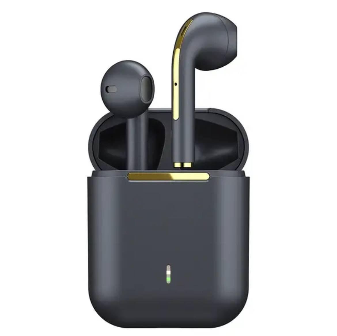 Навушники J18 TWS Bluetooth EARBUDS із зарядним кейсом Чорний (14557936) - фото 1