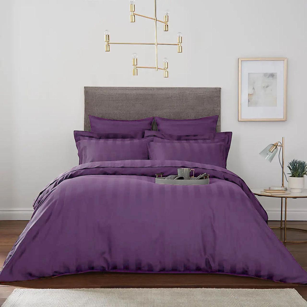 Простынь на резинке СТ0008 200х220 см Фиолетовый