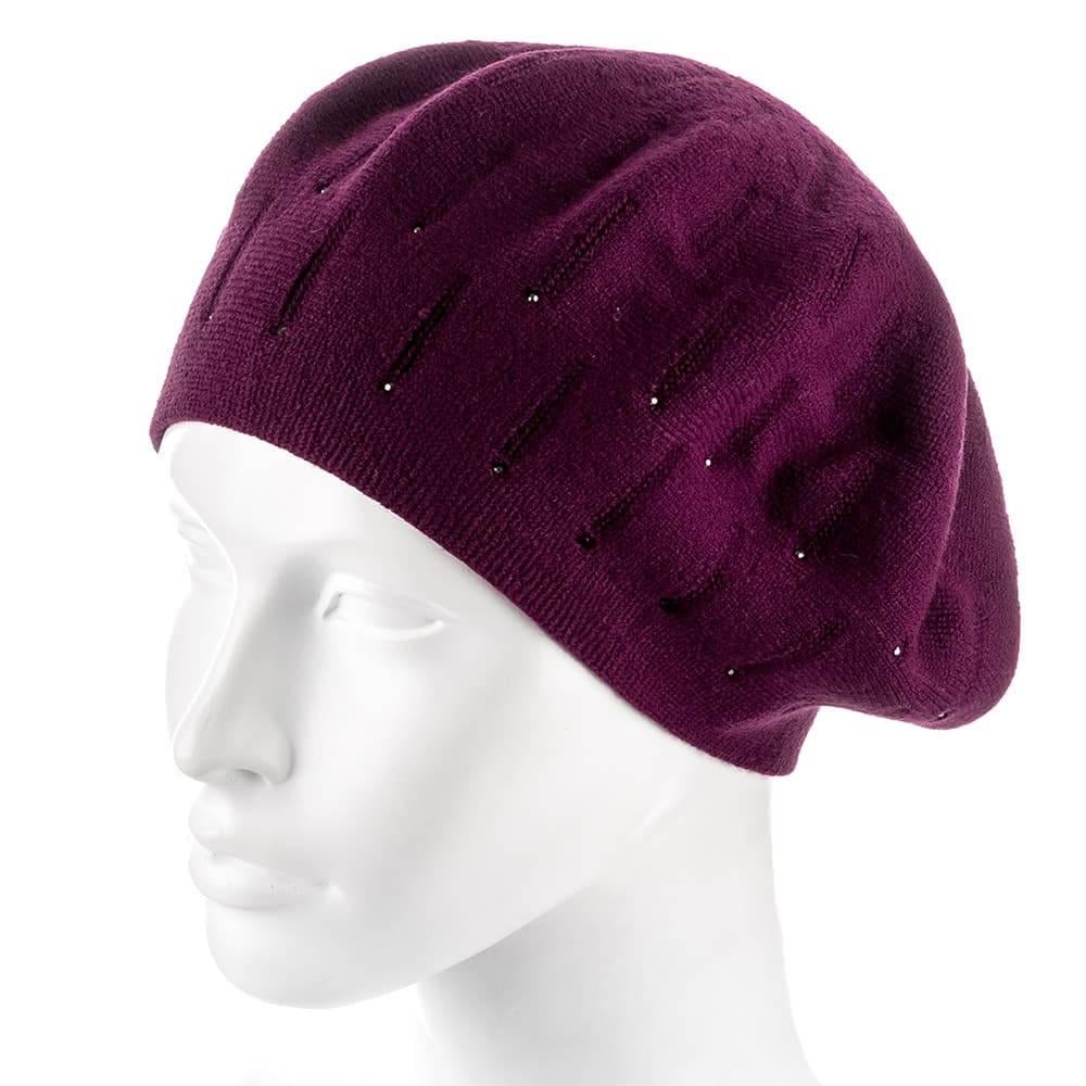 Берет женский Zolly ZH185 двойной Вишня